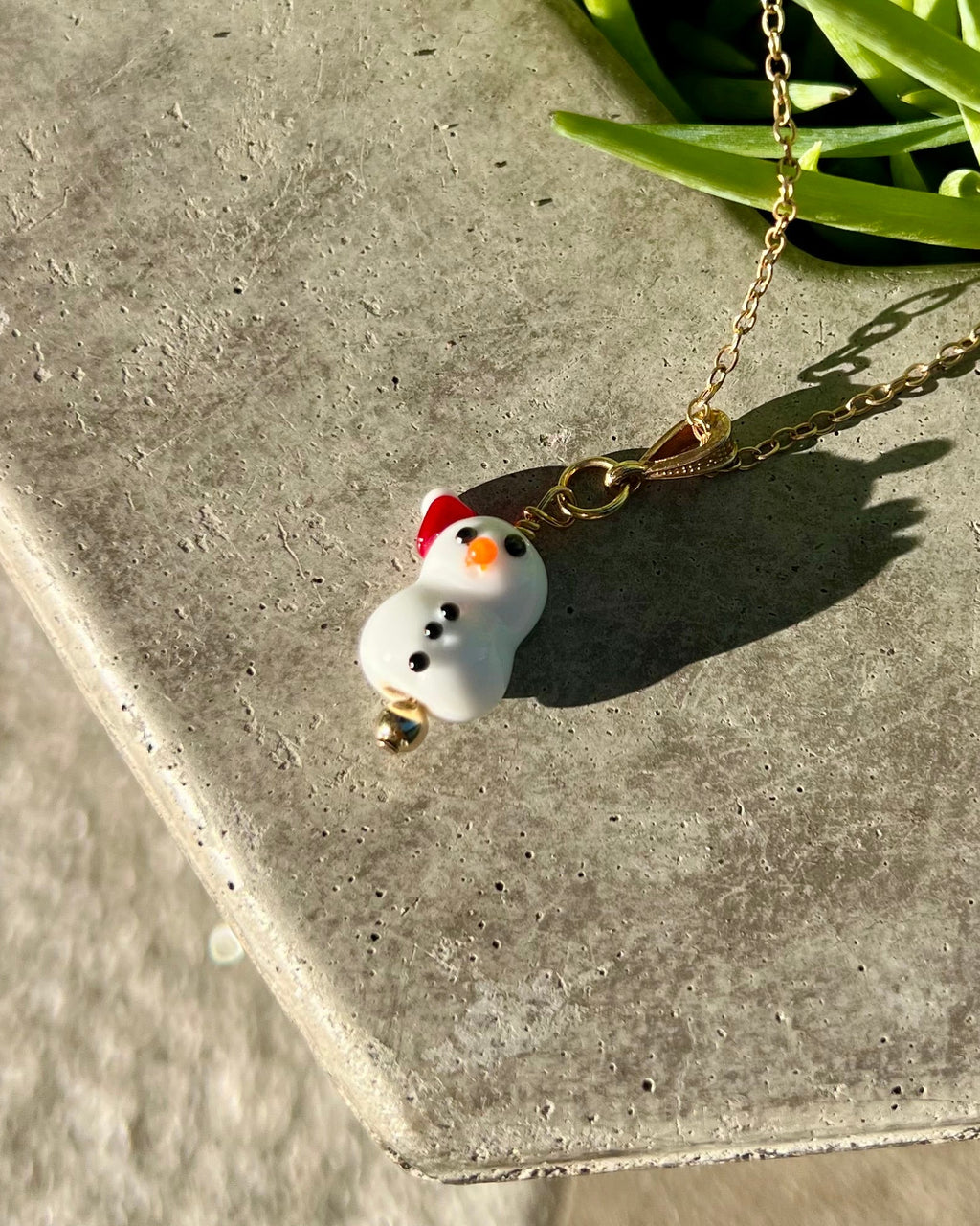 Bloopie Santa Snowman Necklace