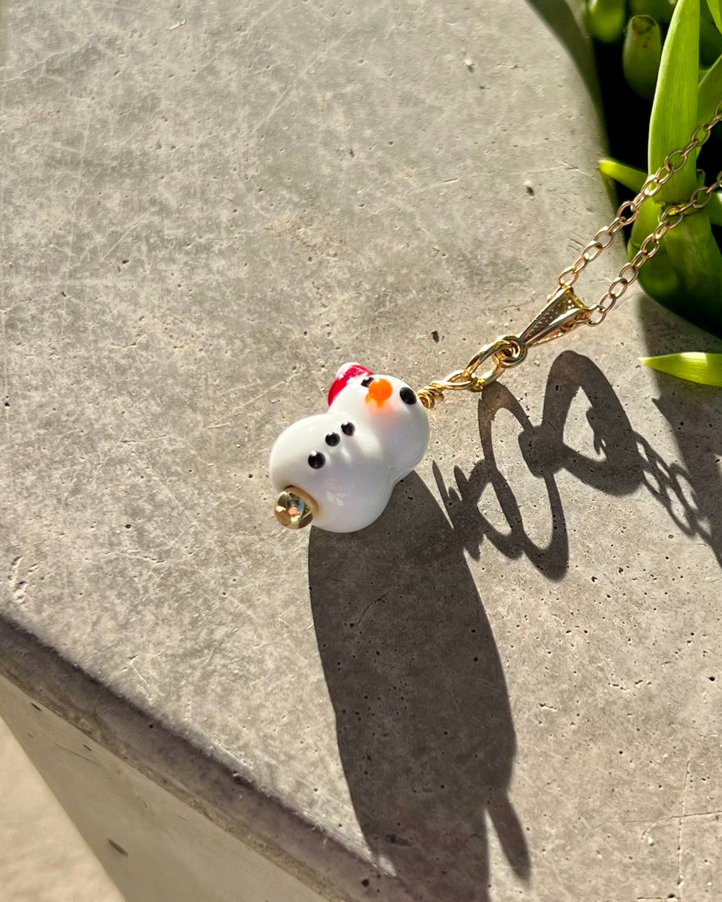 Bloopie Santa Snowman Necklace