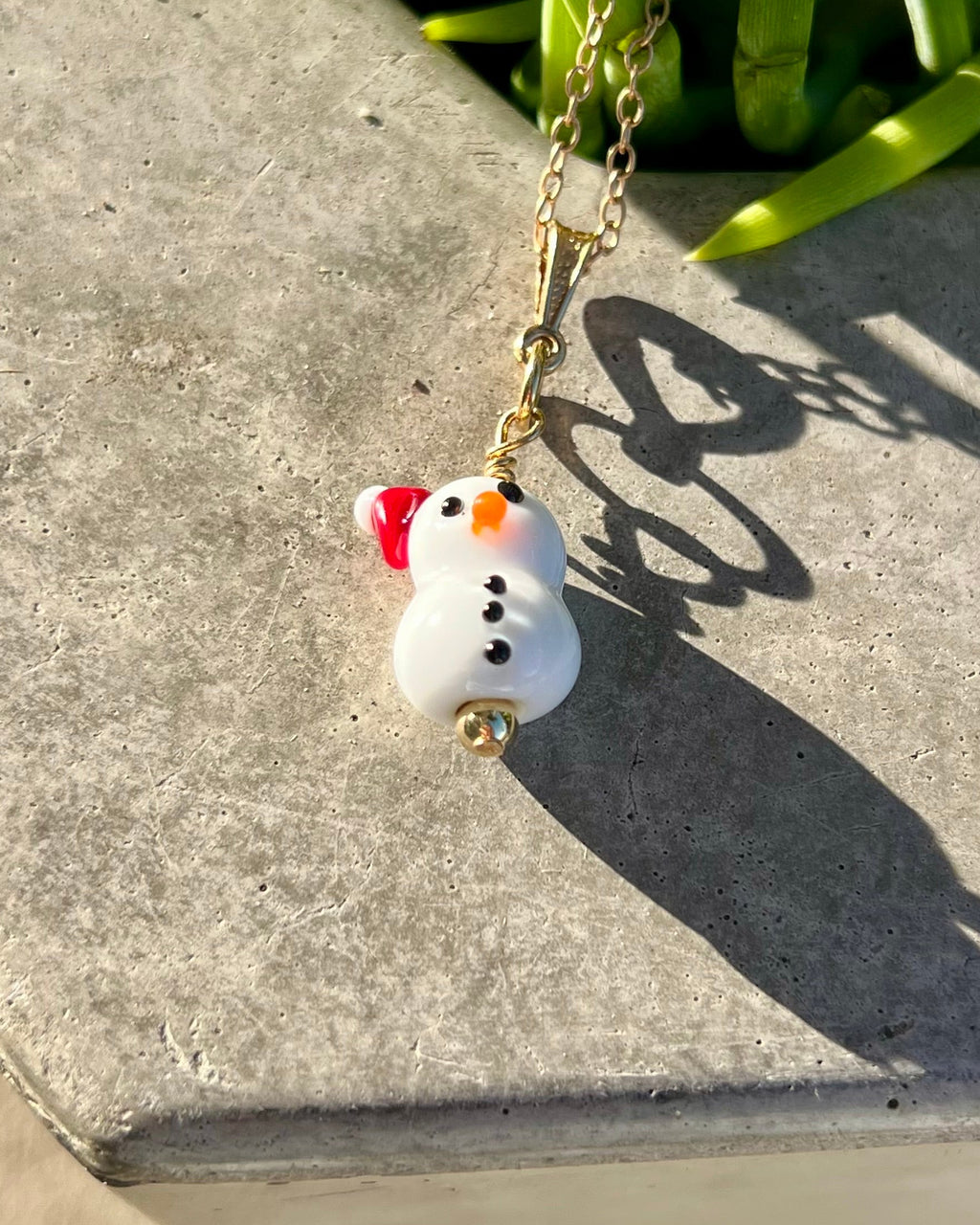 Bloopie Santa Snowman Necklace