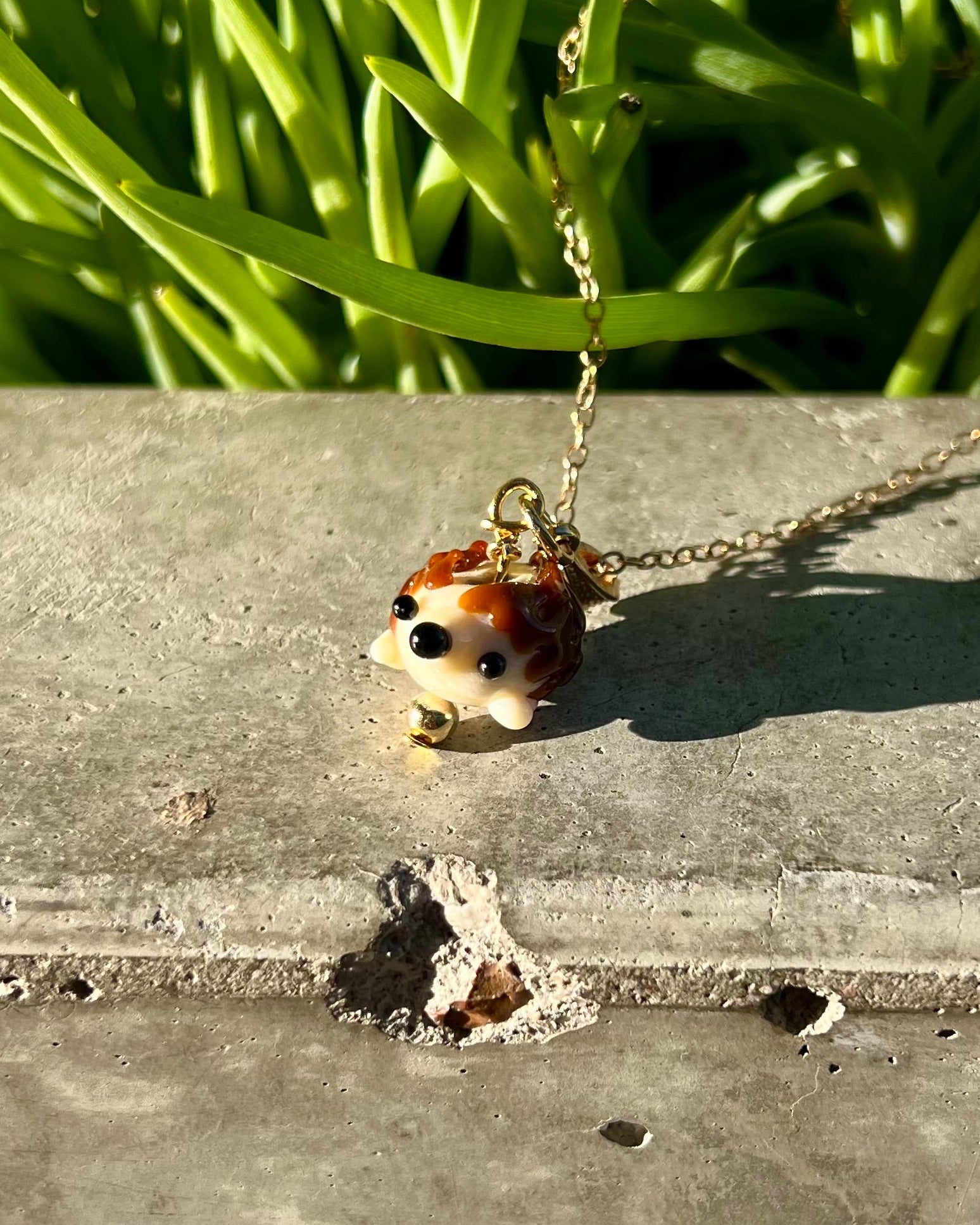 Bloopie Winter Hedgehog Necklace