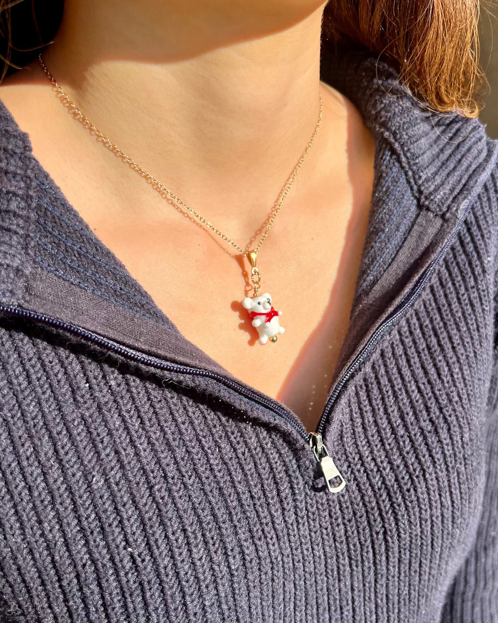 Bloopie Snow Bear Necklace🐻‍❄️