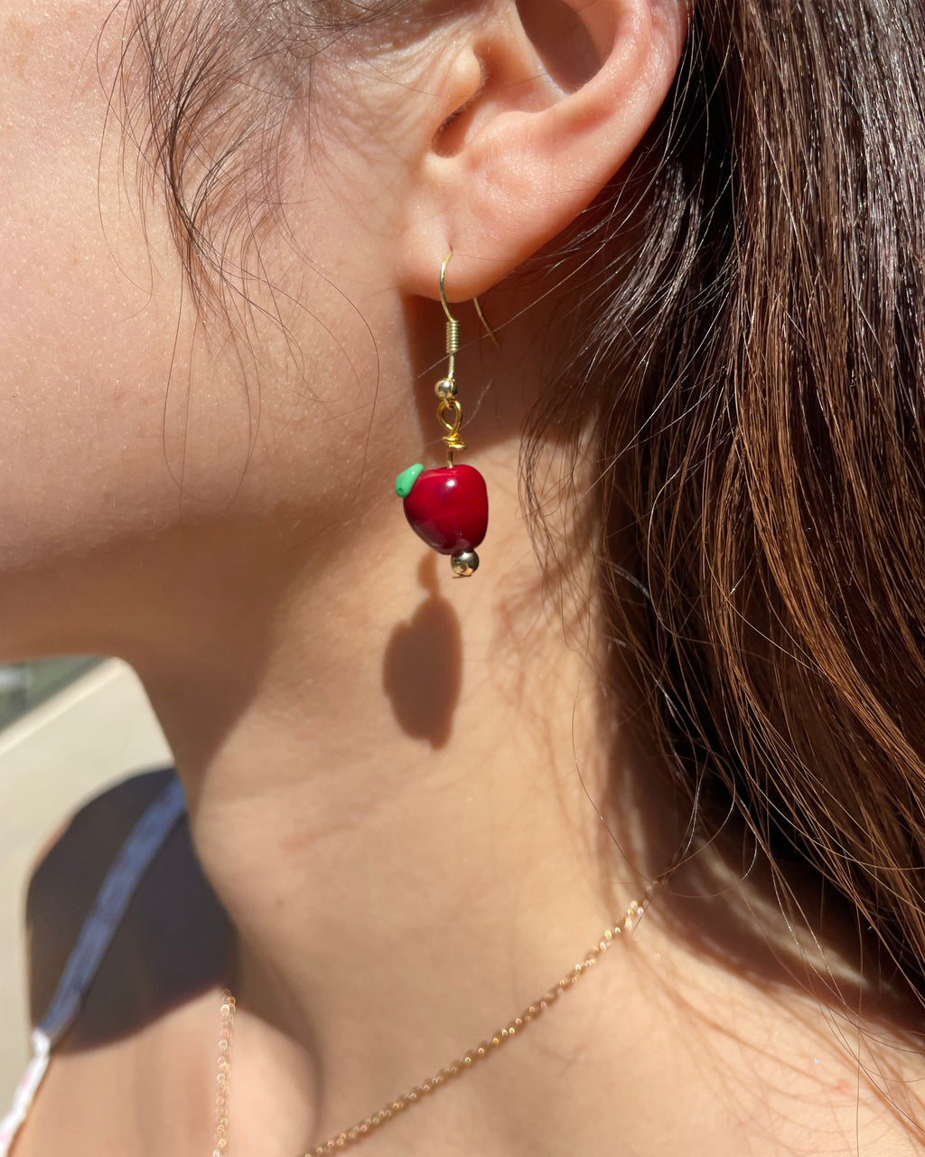Apple Drop Earrings