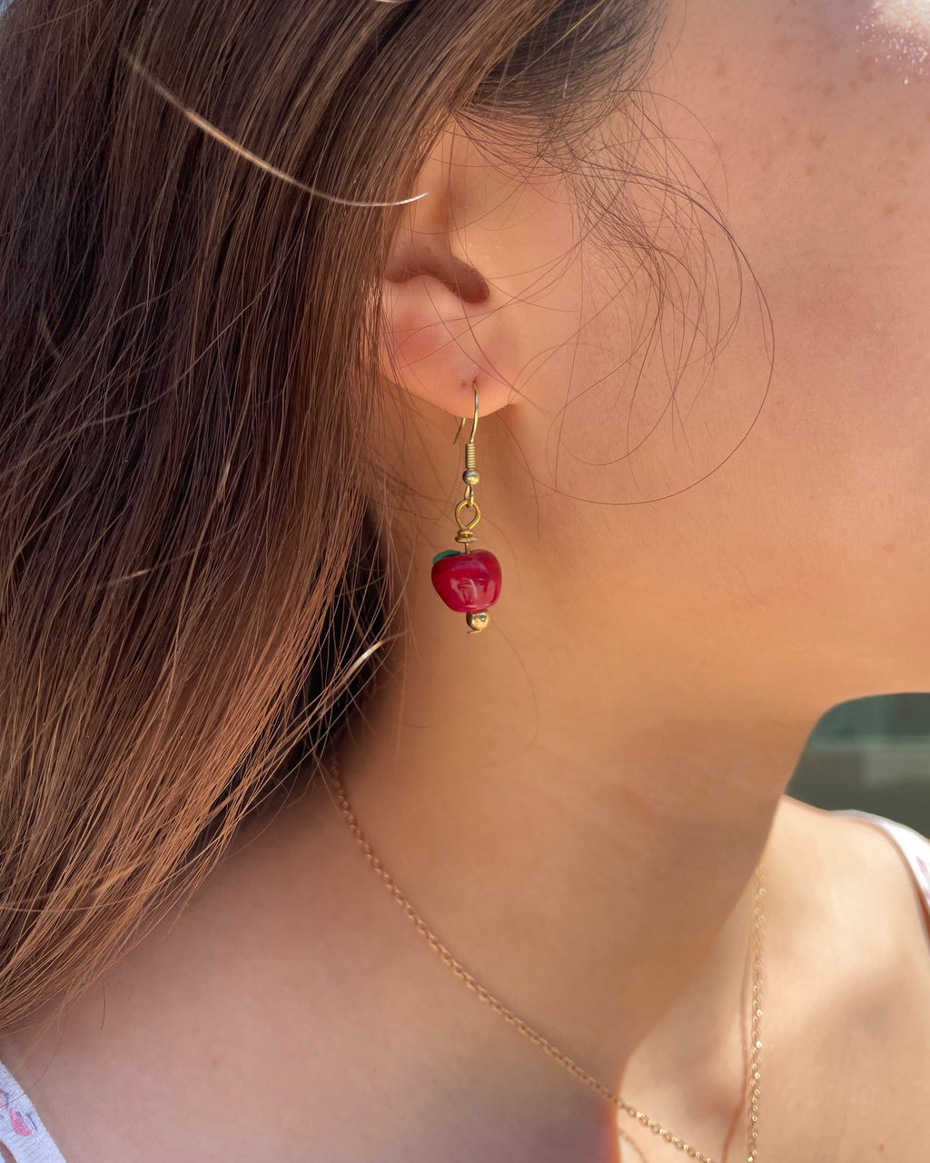 Apple Drop Earrings