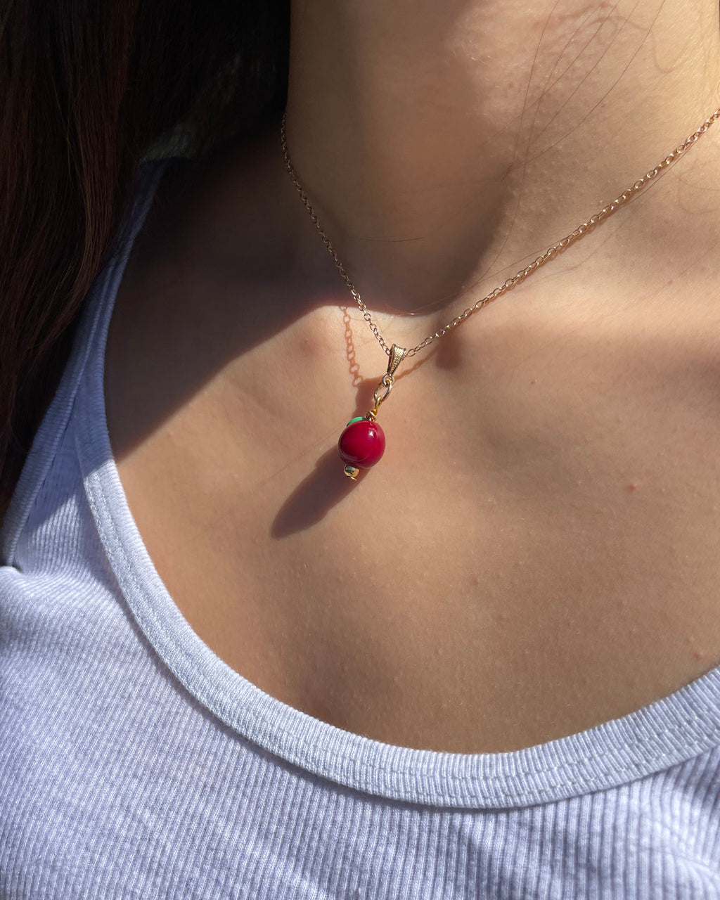 Apple Charm Necklace