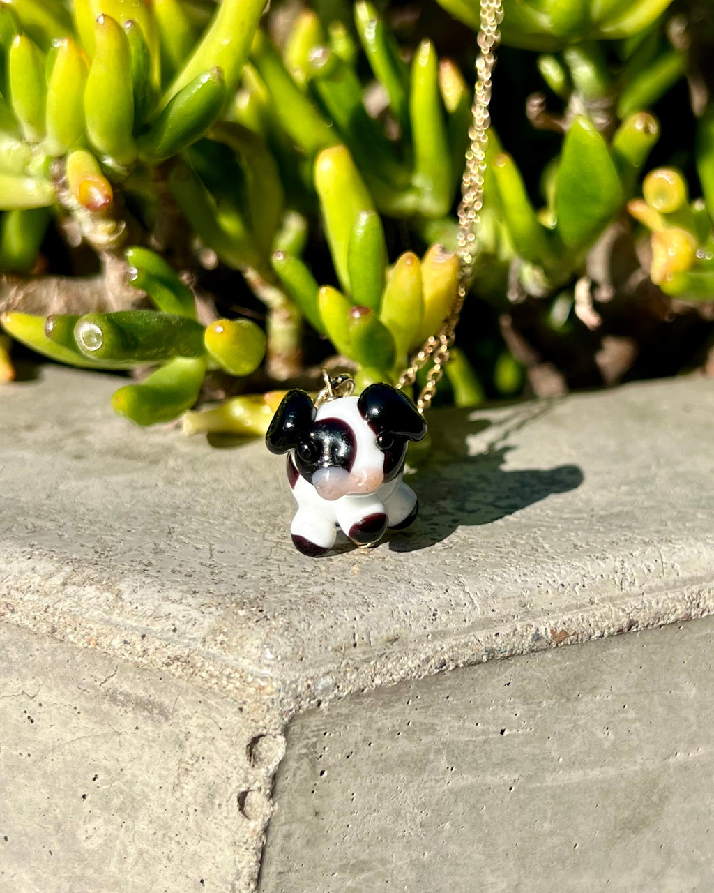 cow shaped glass beads