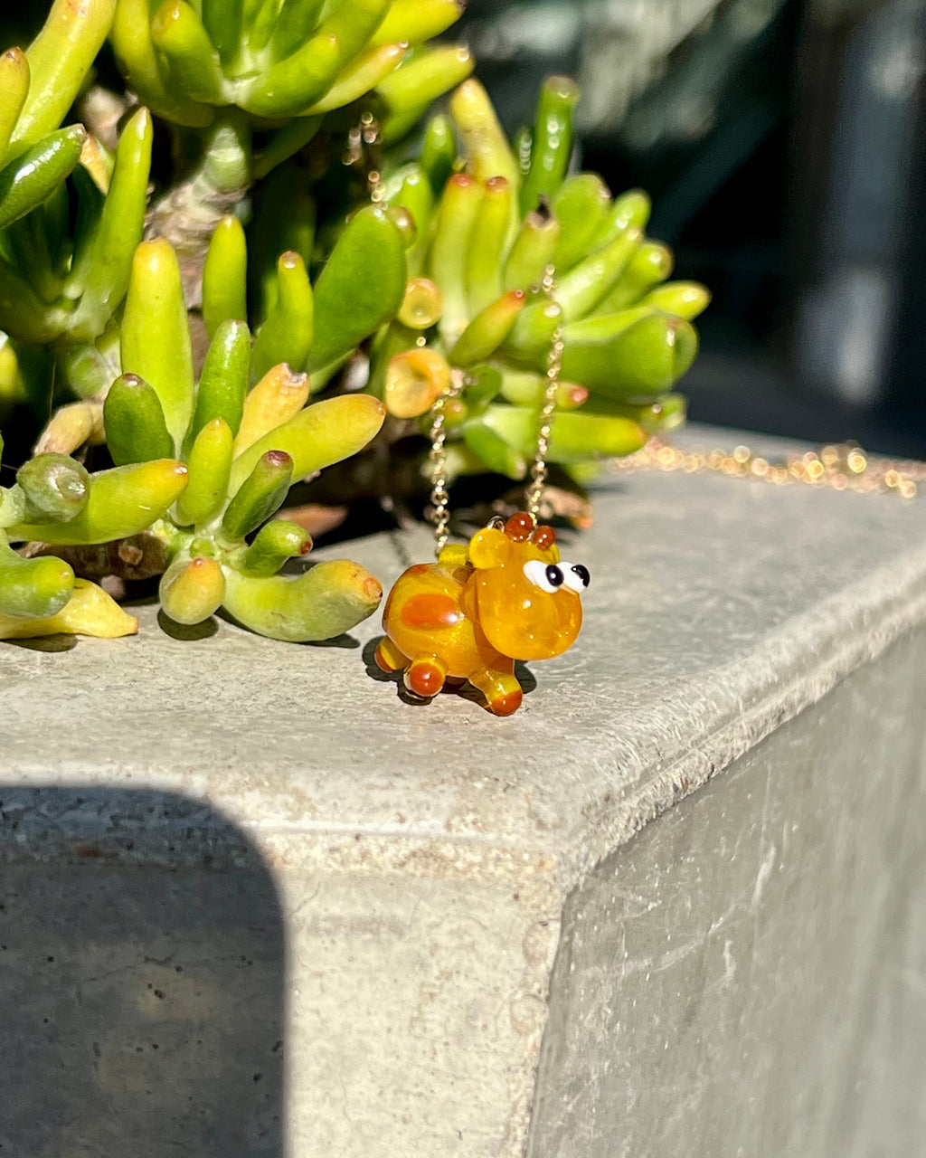 Small glass giraffe