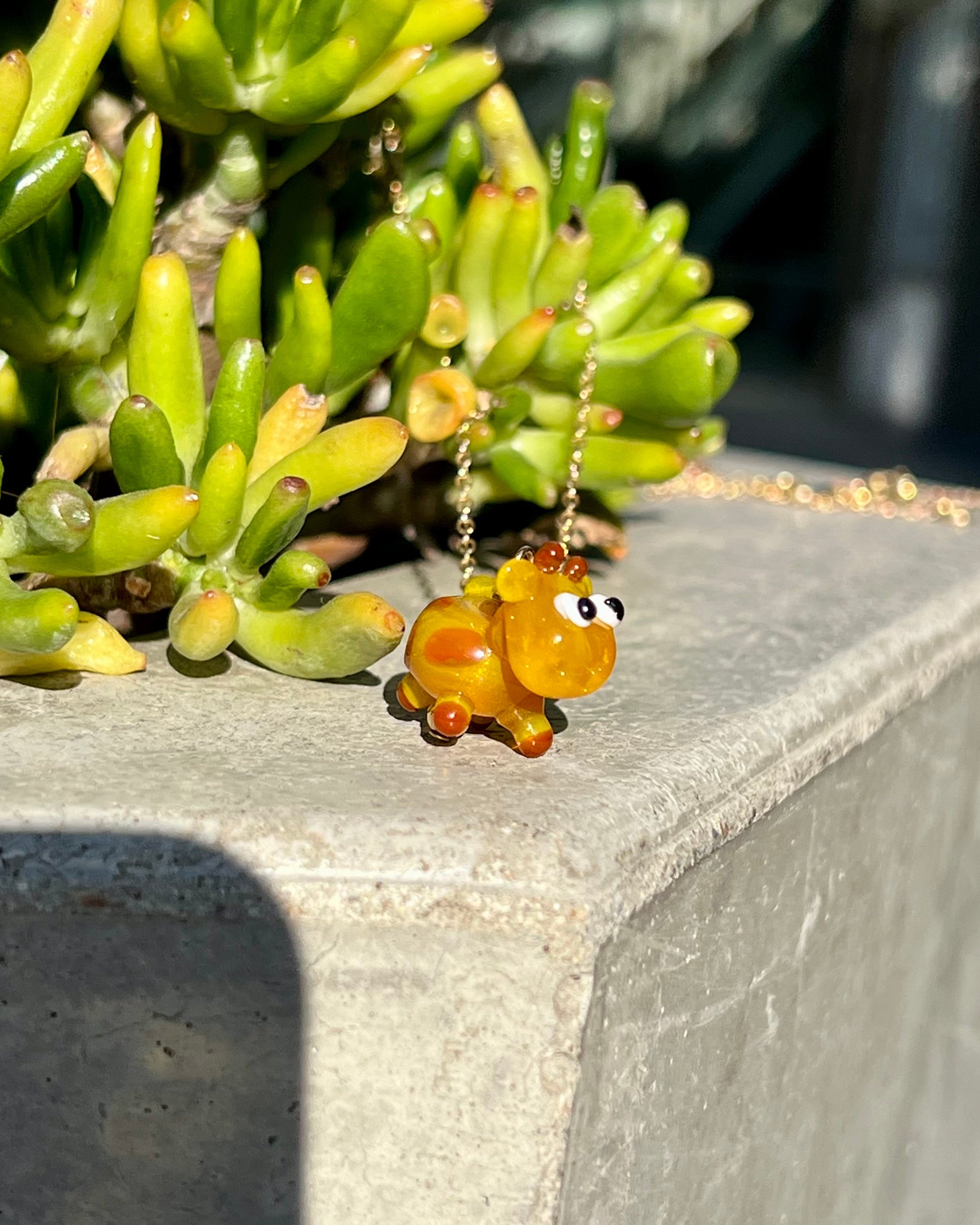 Small glass giraffe