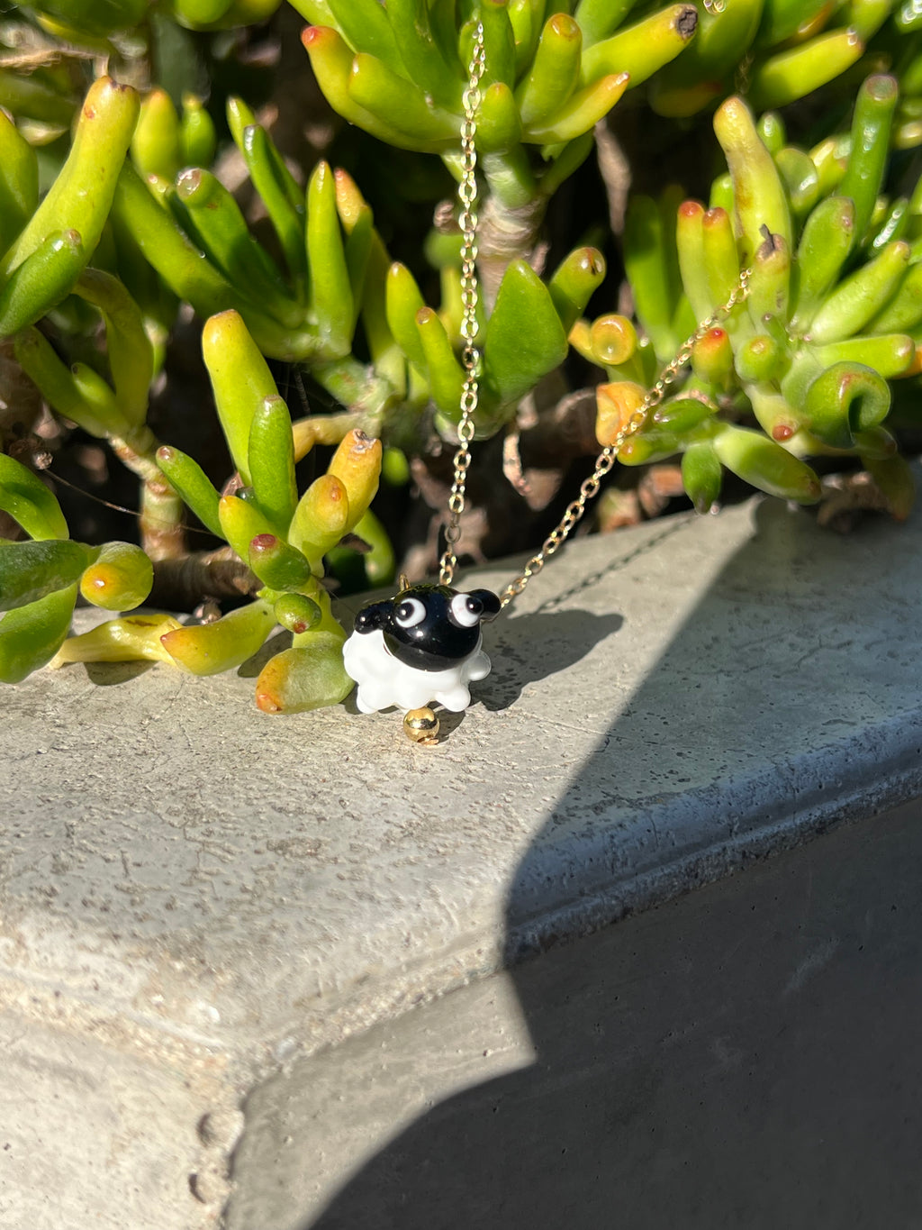 Bloopie Fluffy Sheep Necklace