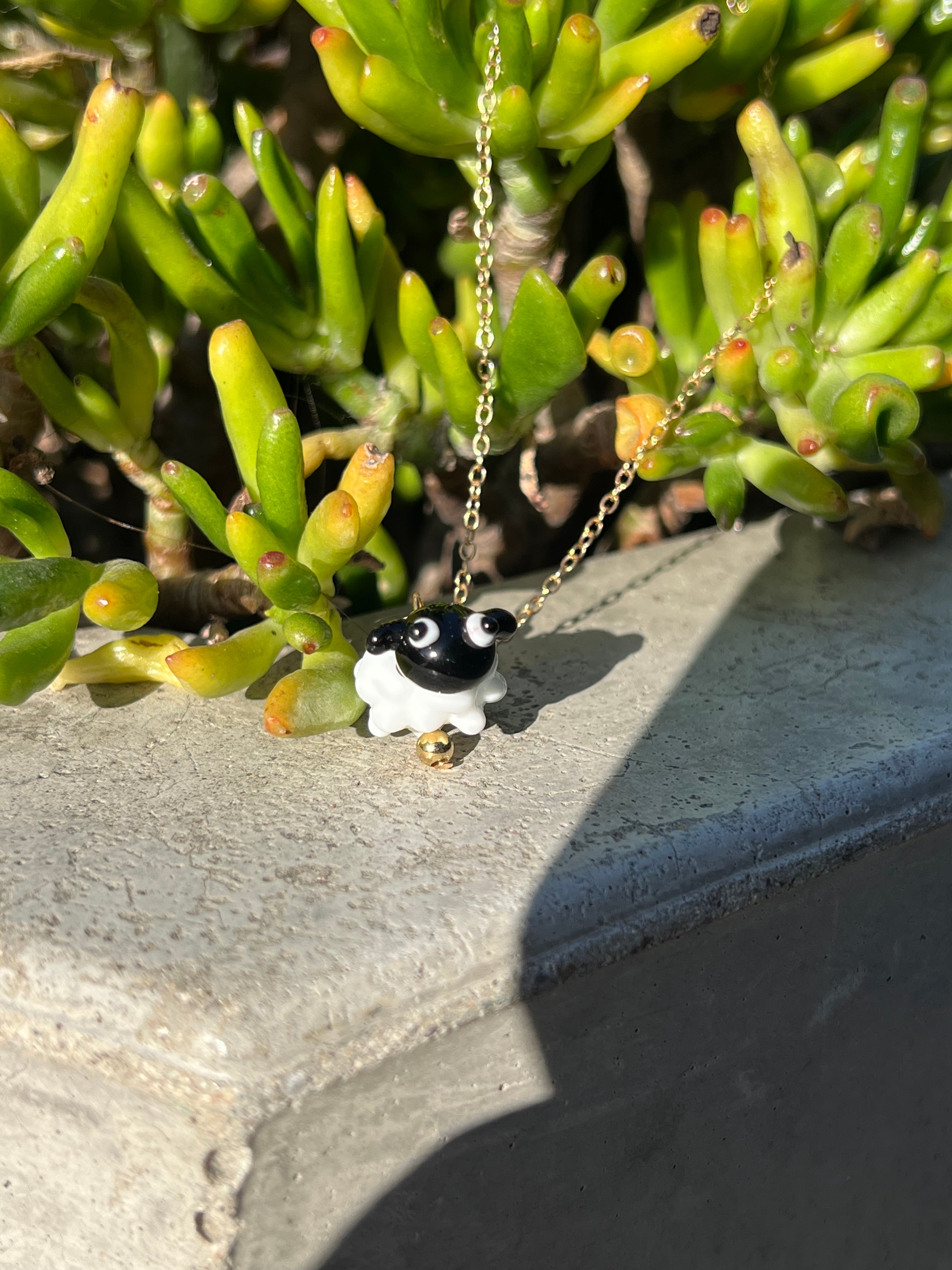 Bloopie Fluffy Sheep Necklace