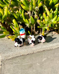 Cow-shaped glass beads