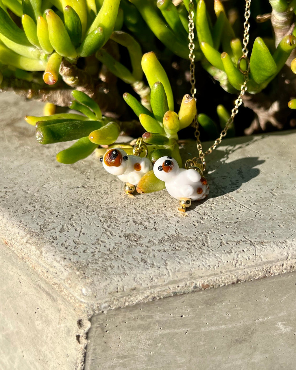 otter glass beads