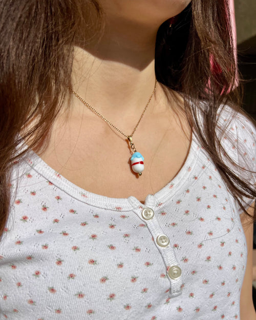 Bloopie Cozy Meadow Milk Bottle Necklace