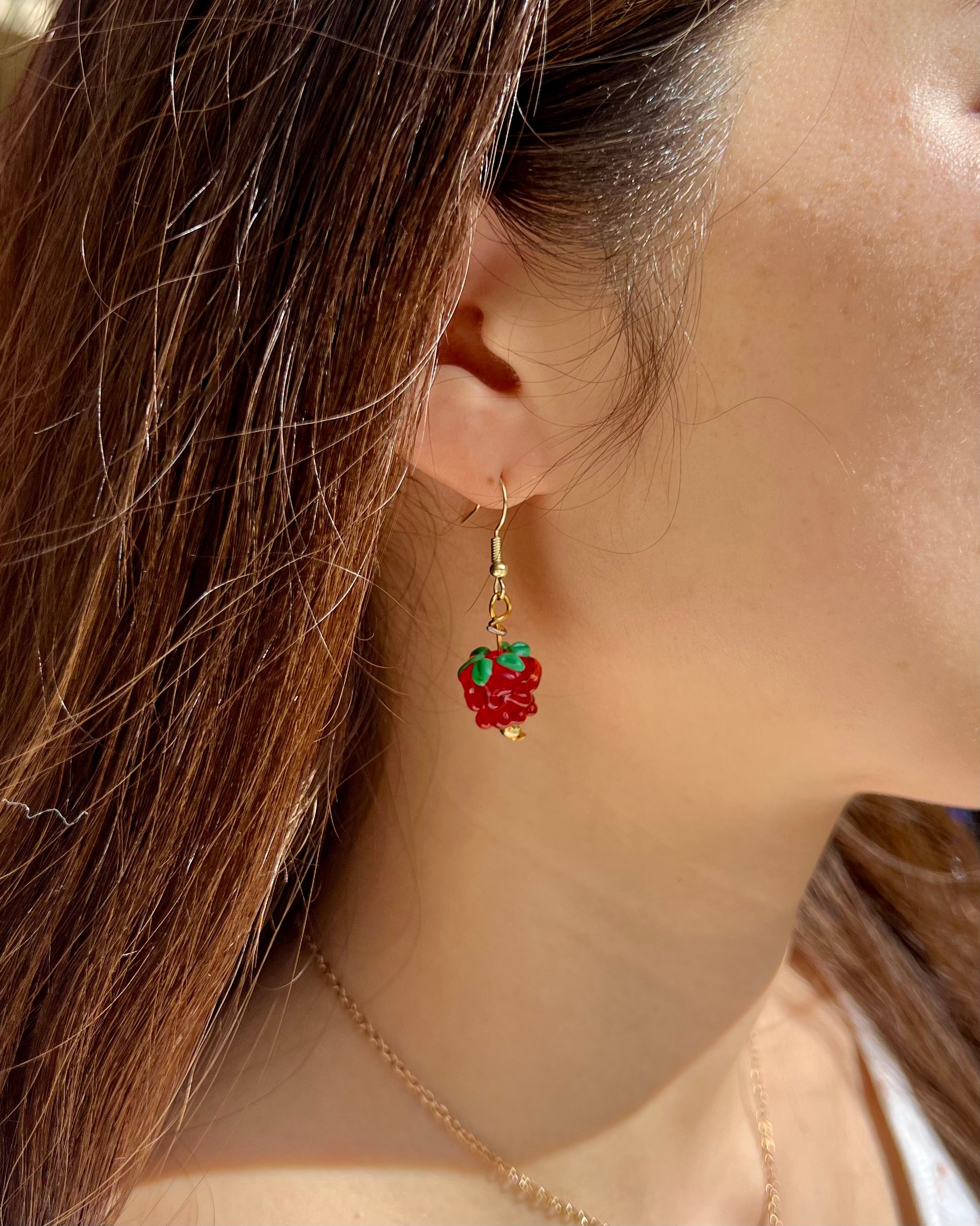 Raspberry Sparkle Earrings