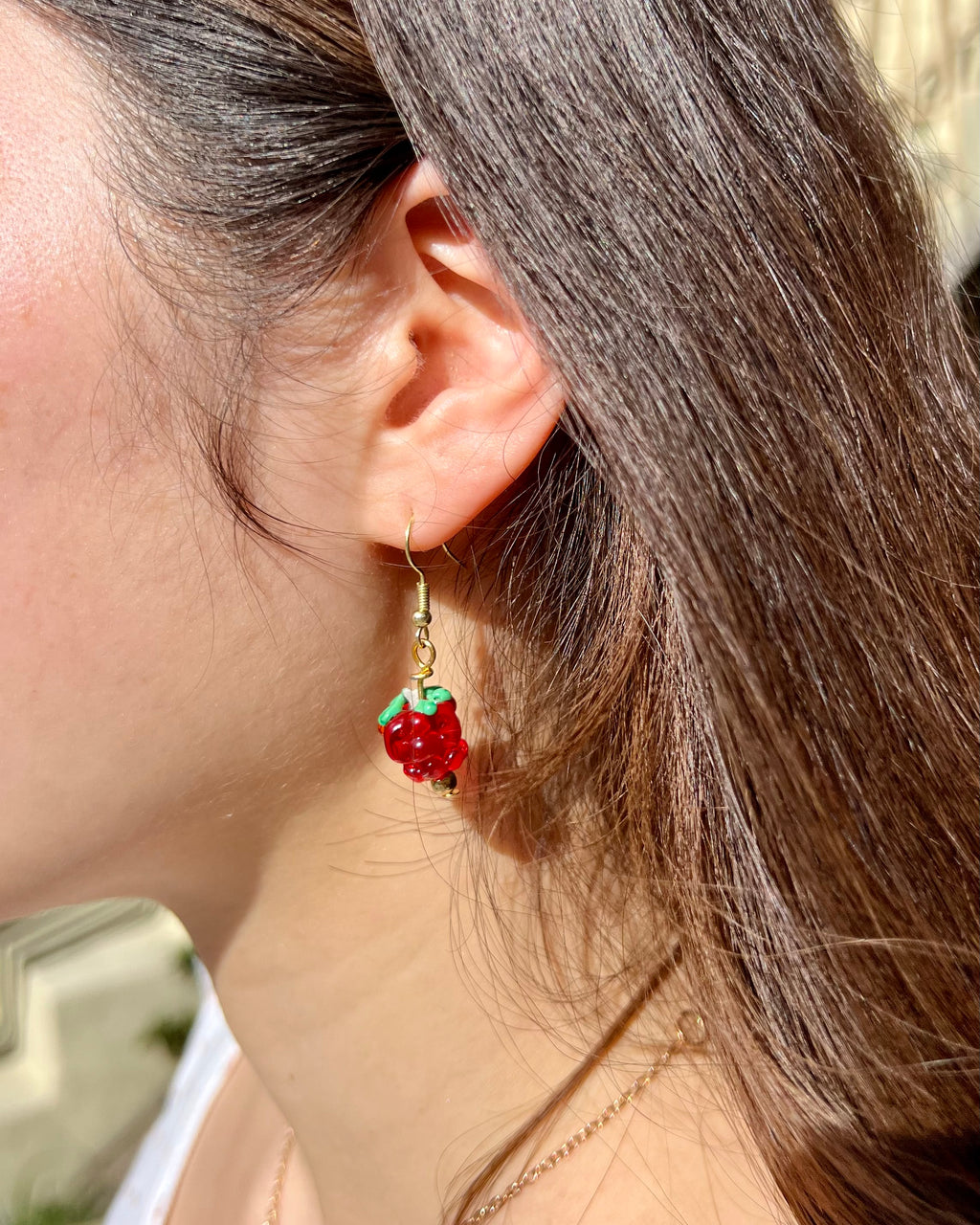 Raspberry Sparkle Earrings