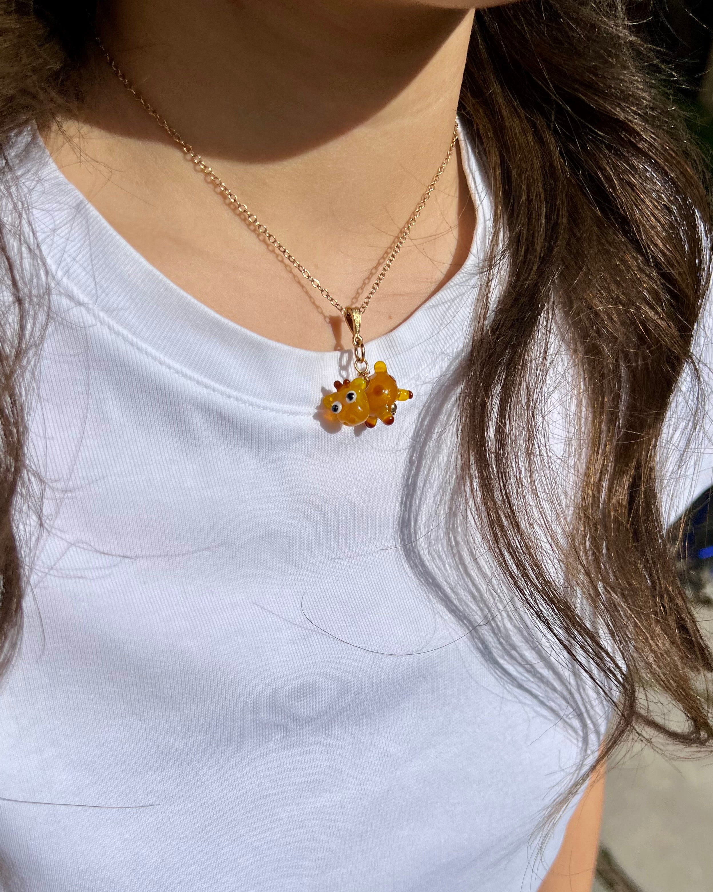 Bloopie Sunlit Giraffe Necklace