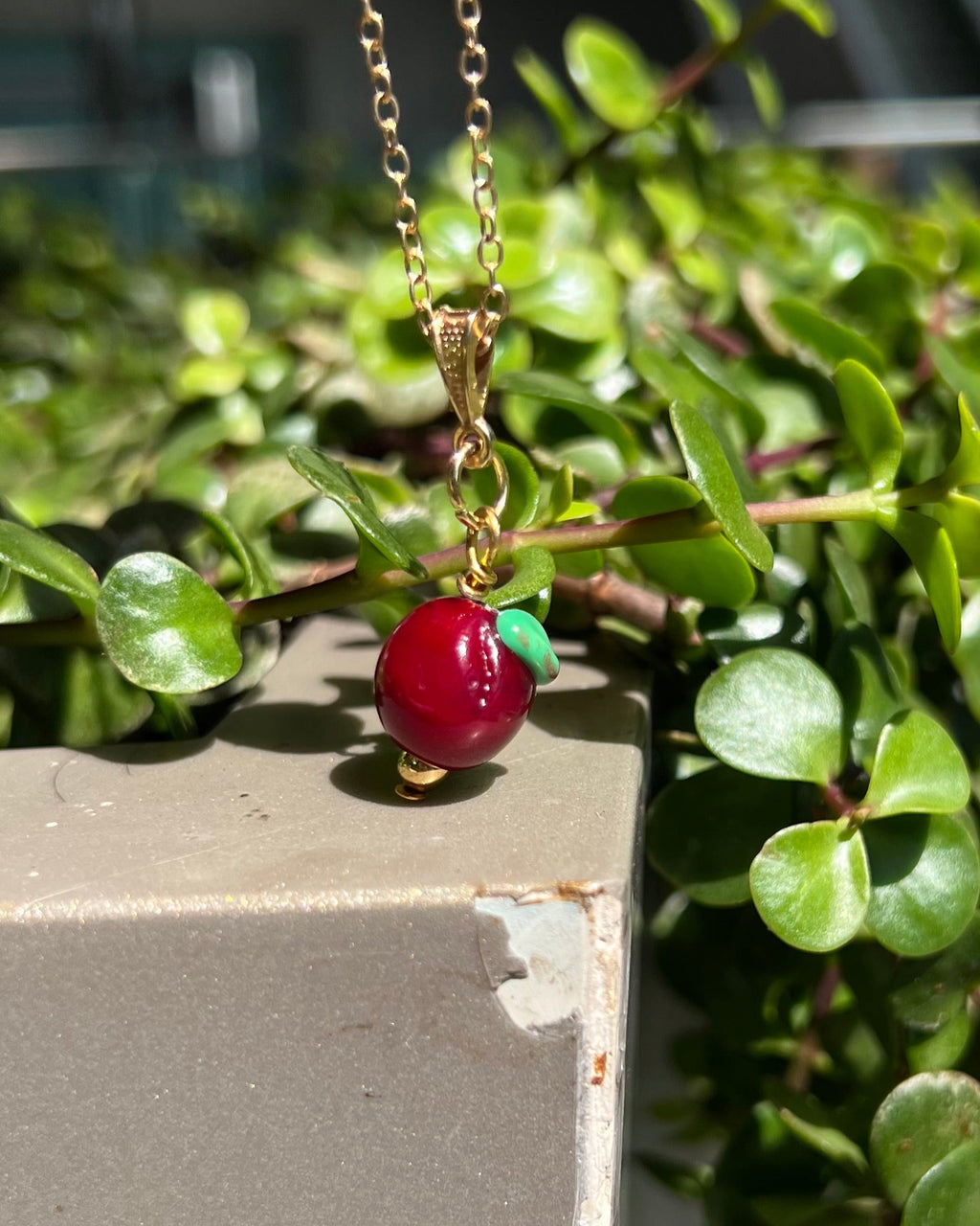 Apple Charm Necklace