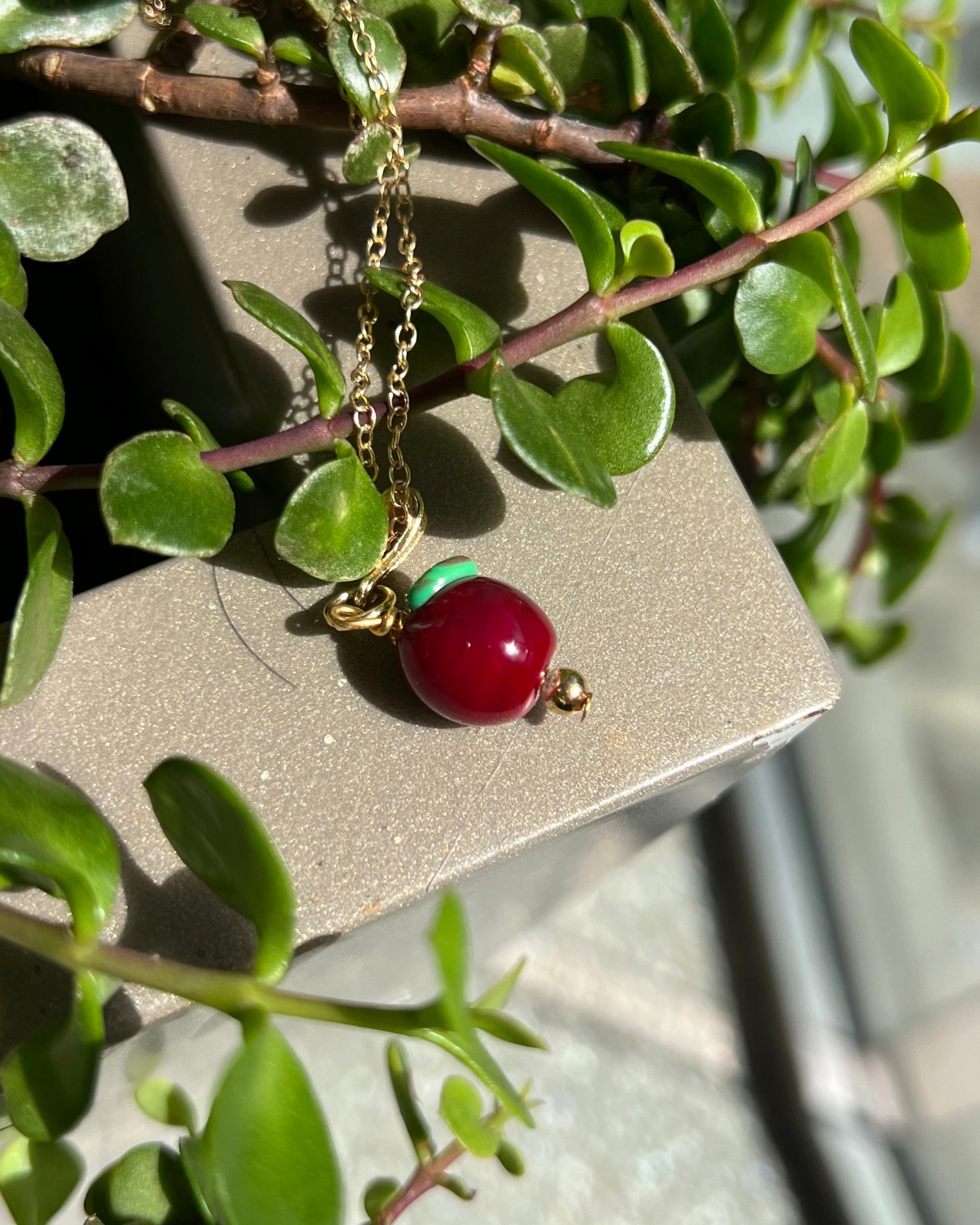 Apple Charm Necklace