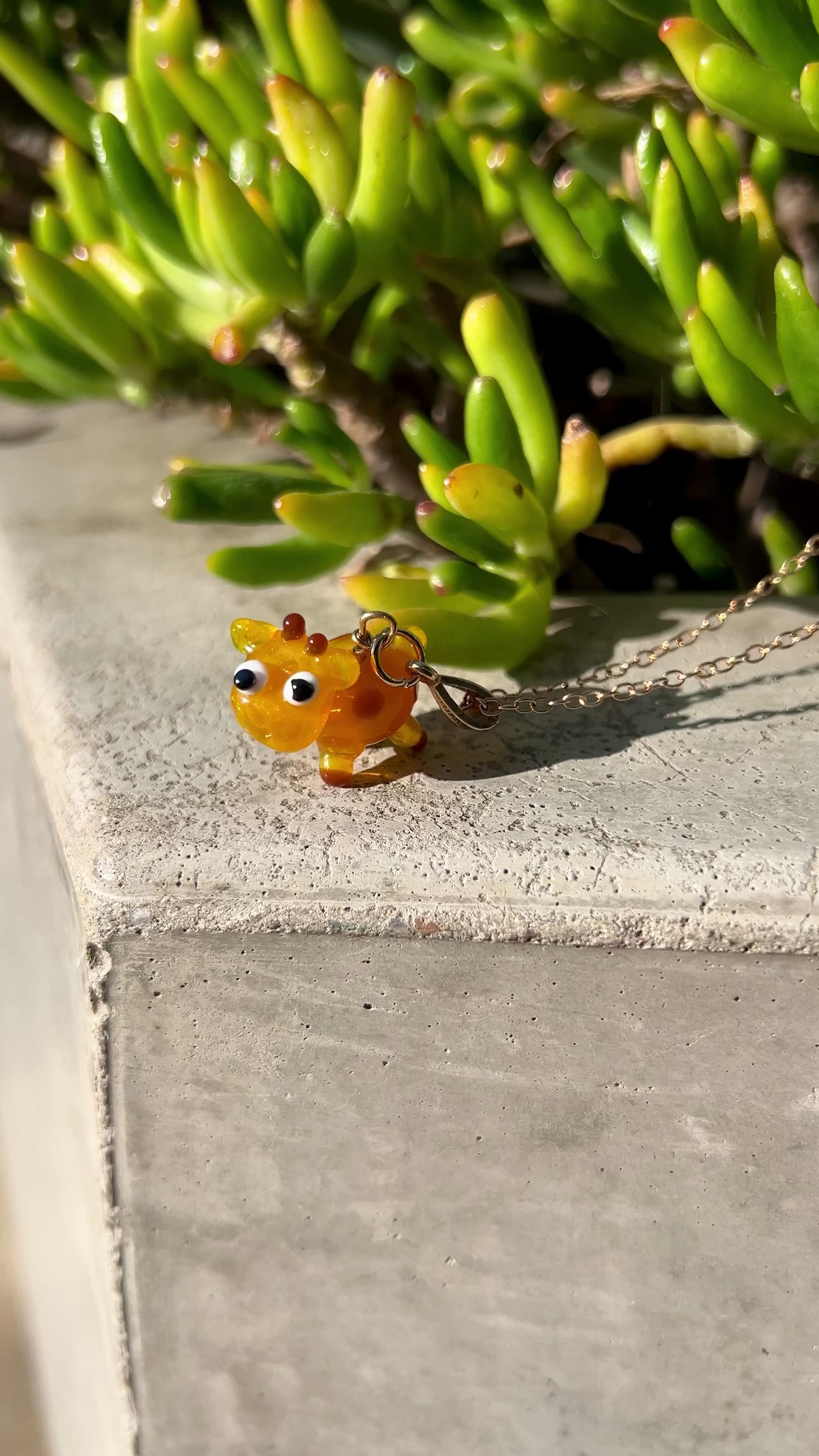 Bloopie Sunlit Giraffe Necklace