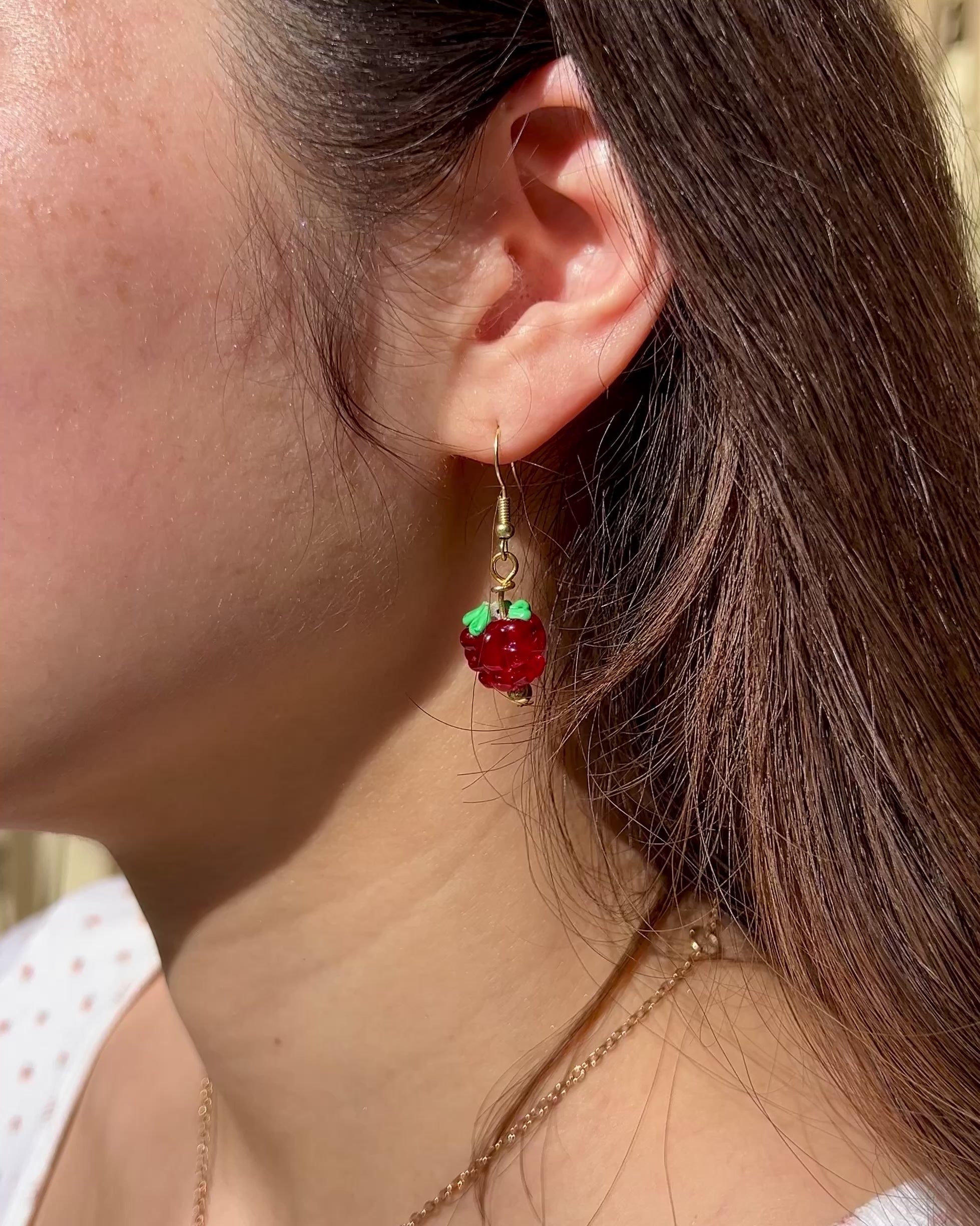 Raspberry Sparkle Earrings