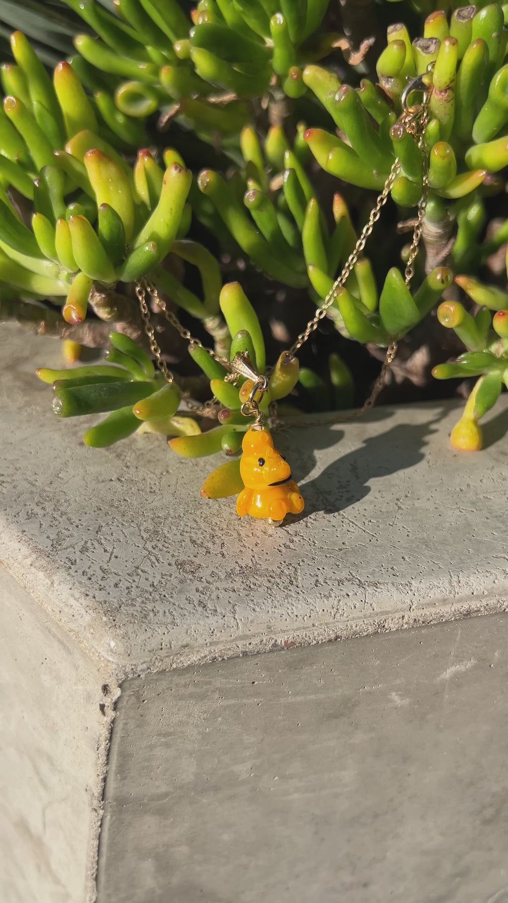 Bloopie Little Friend – Sunny Yellow Bird Necklace