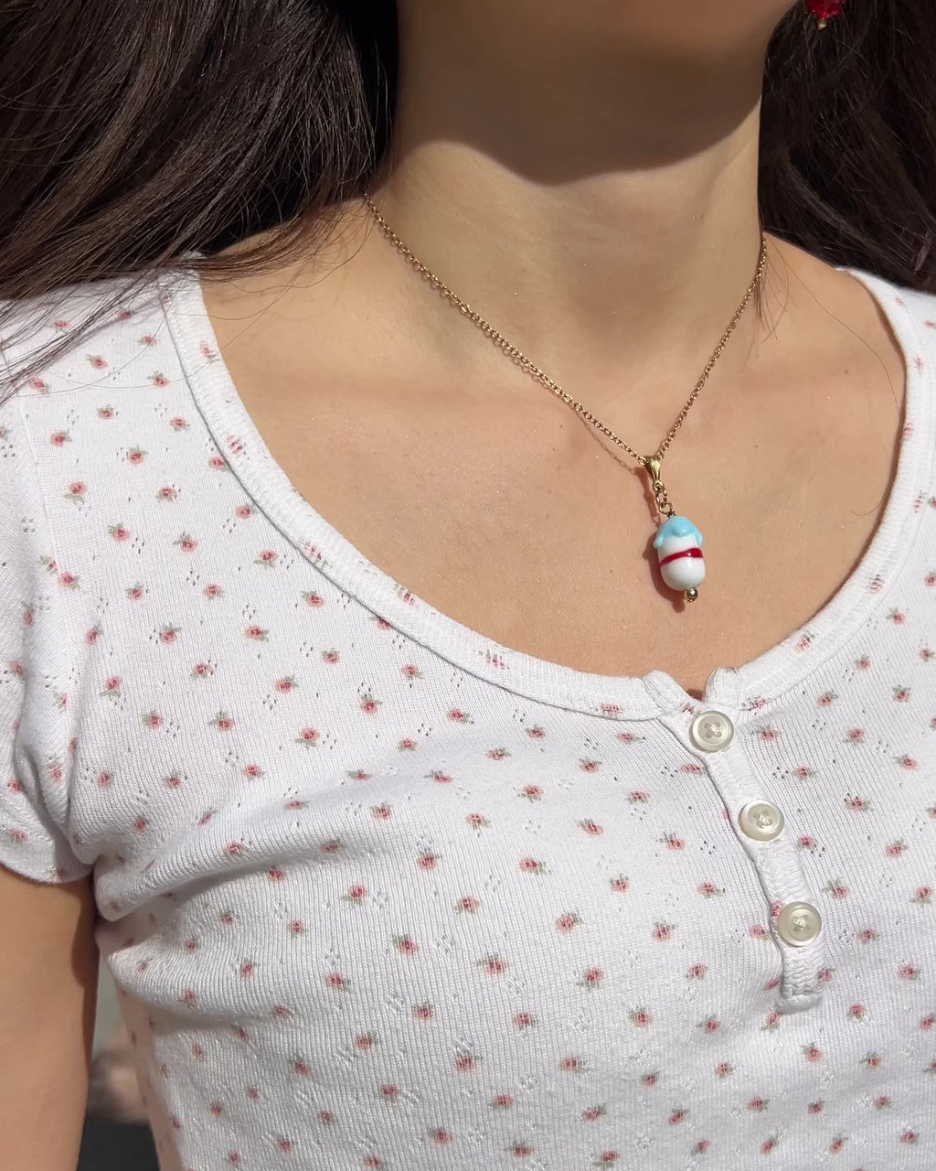 Bloopie Cozy Meadow Milk Bottle Necklace