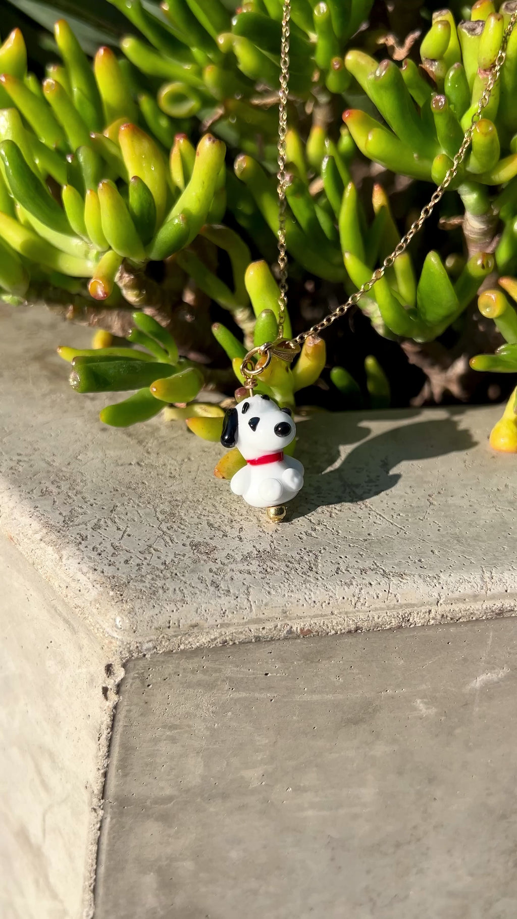 Bloopie Little Friend – White Pup Necklace