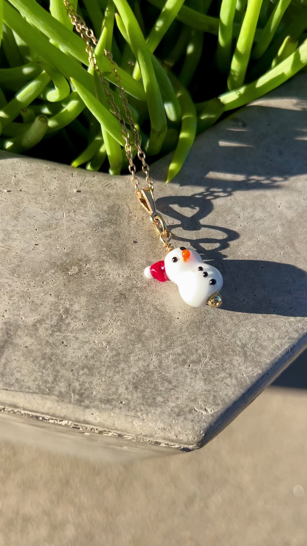 Bloopie Santa Snowman Necklace