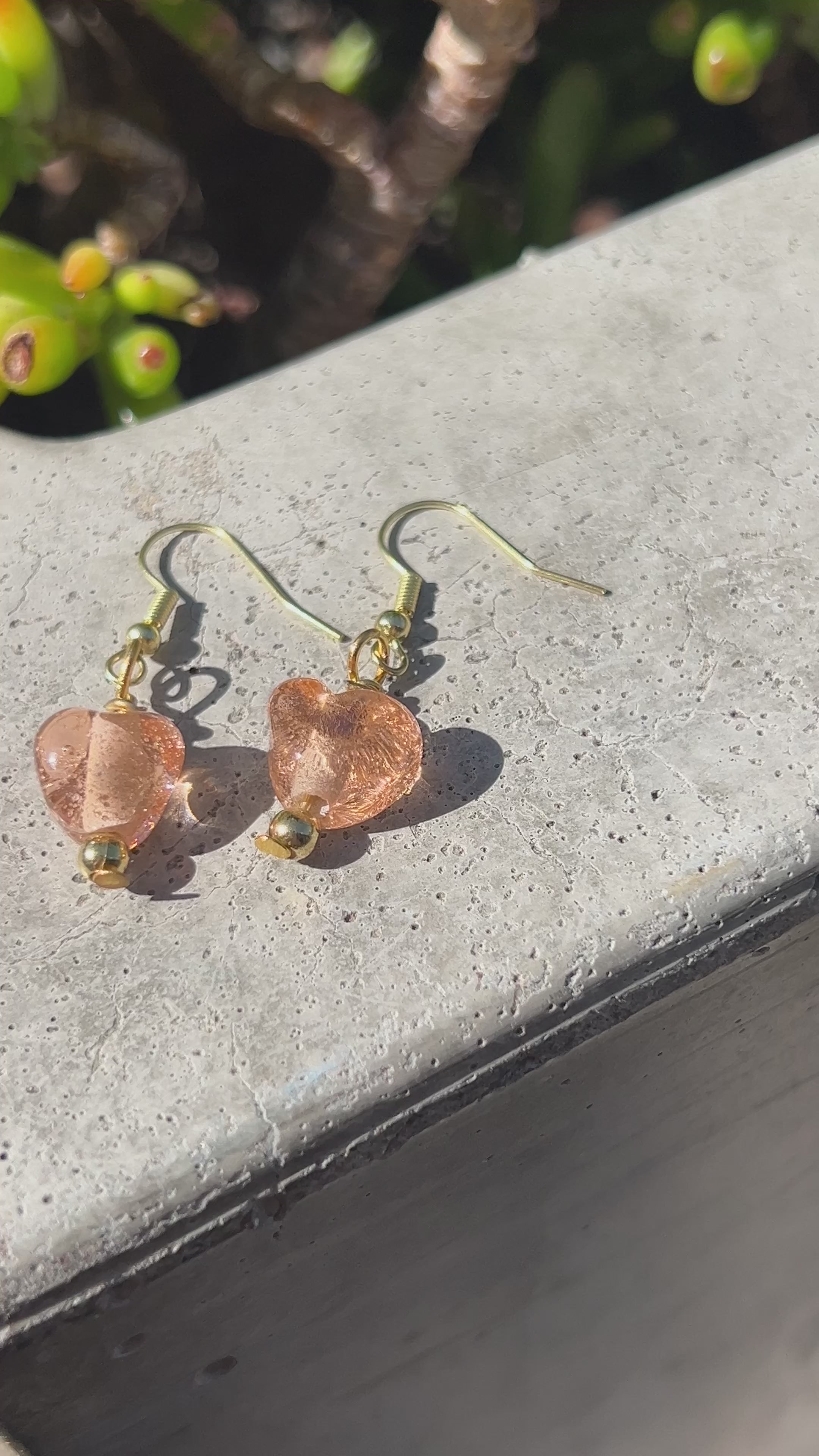 Bloopie Soft Heart Earrings – Warm Peach