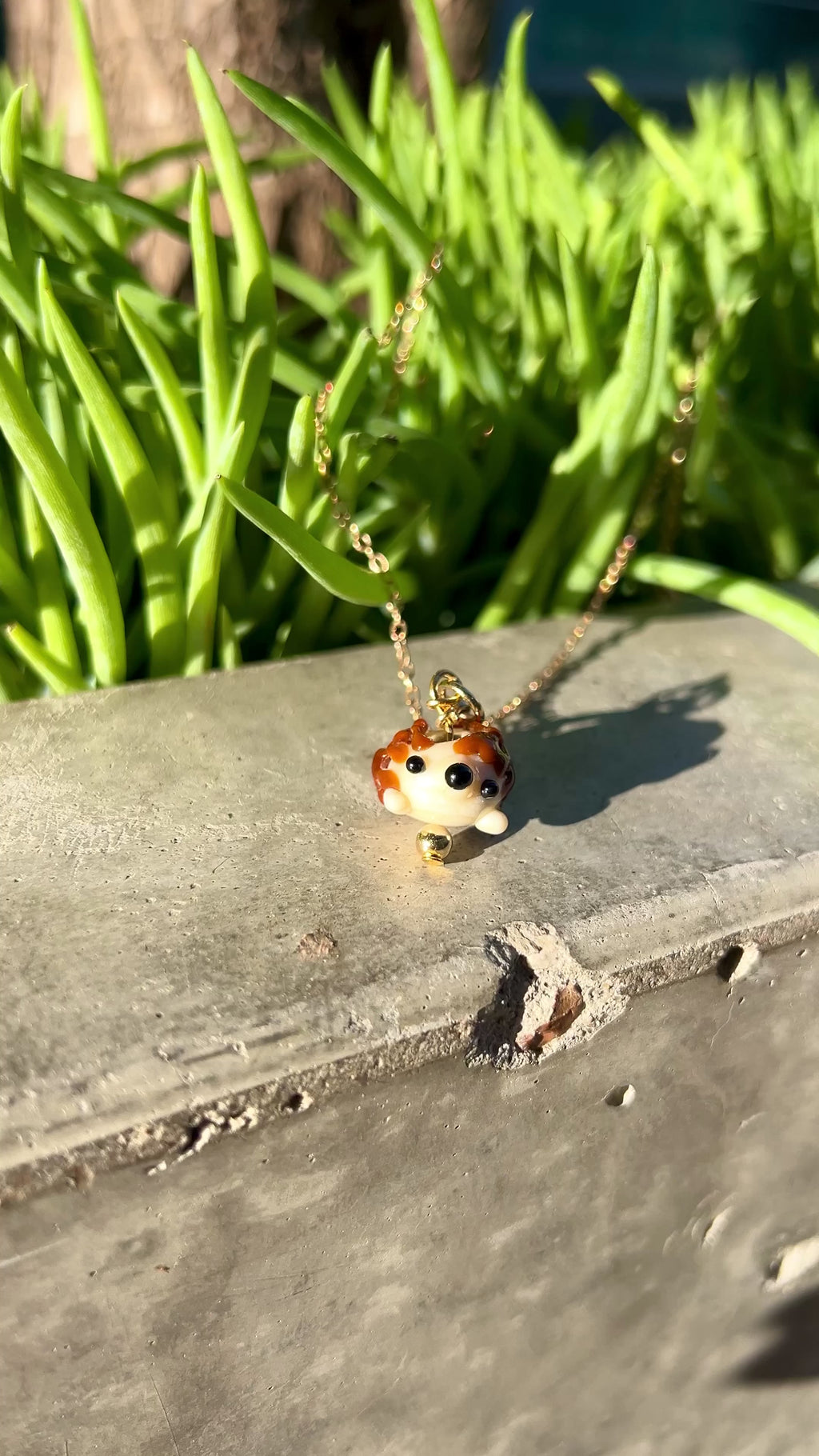 Bloopie Winter Hedgehog Necklace