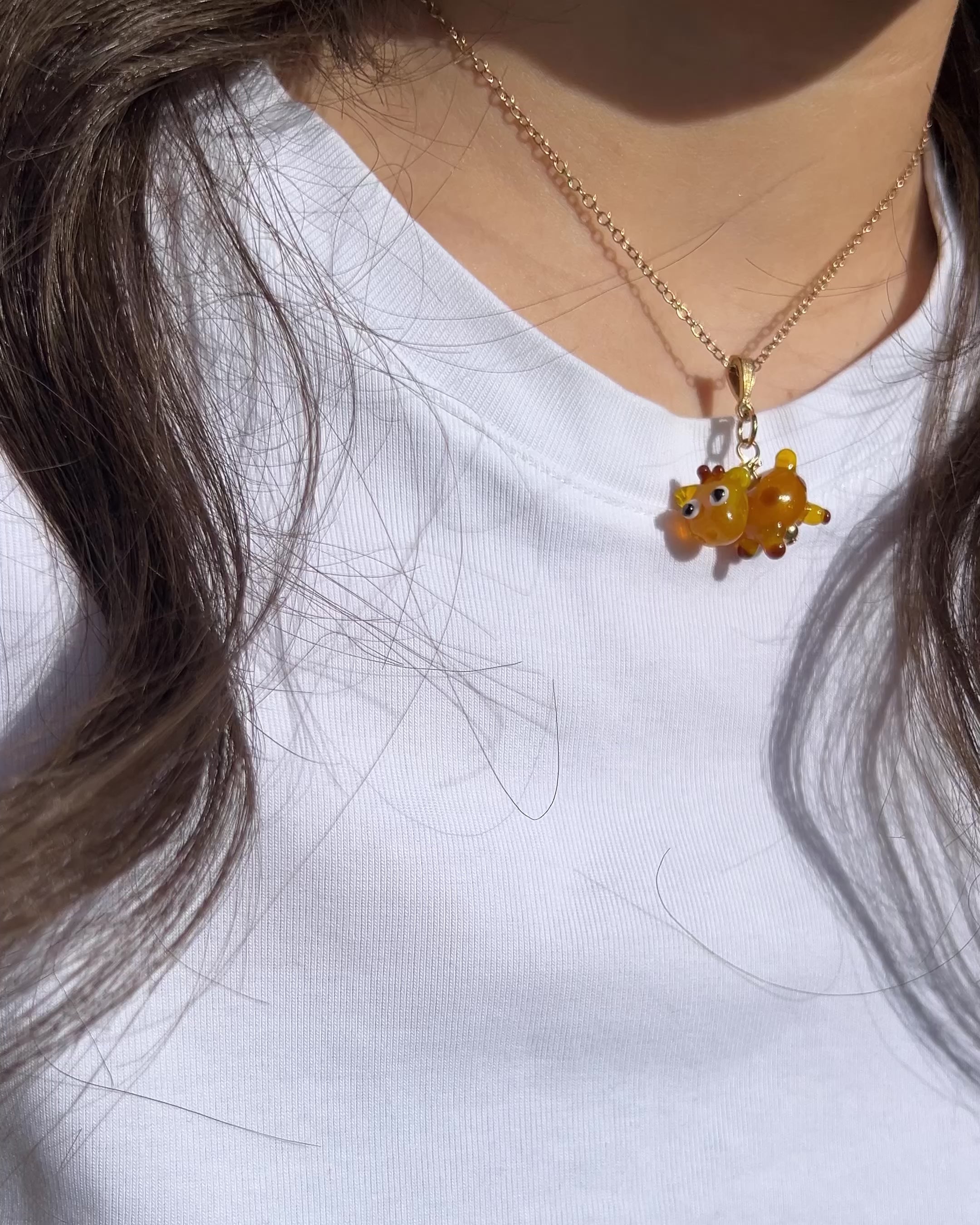 Bloopie Sunlit Giraffe Necklace